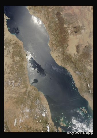 The Earth on 13 July 2001 · Red Sea