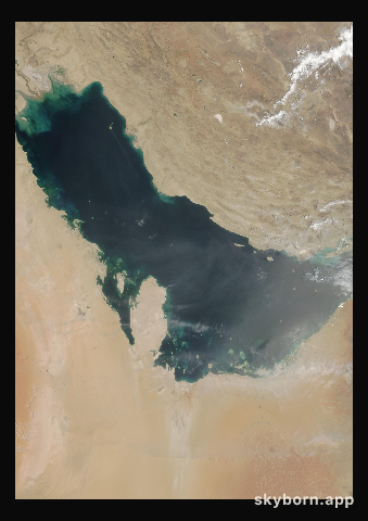 The Earth on 16 July 2001 · Persian Gulf