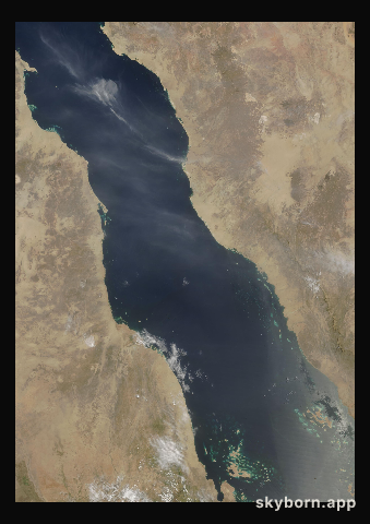 The Earth on 17 July 2001 · Red Sea