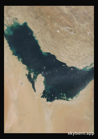 The Earth on 18 July 2001 · Persian Gulf