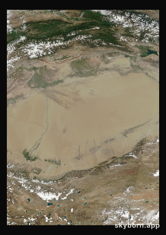 The Earth on 19 July 2001 · Taklamakan Desert