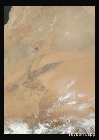 The Earth on 5 August 2001 · Eye of the Sahara, Mauritania