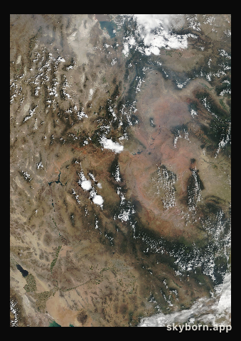 The Earth on 15 August 2001 · Colorado Plateau