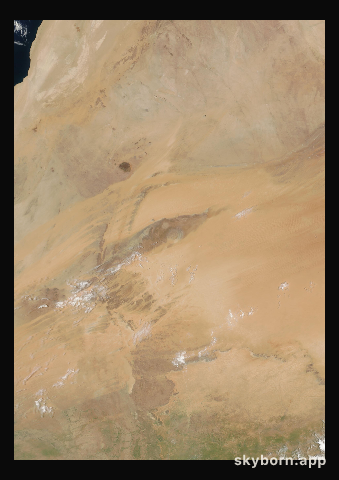 The Earth on 18 August 2001 · Eye of the Sahara, Mauritania