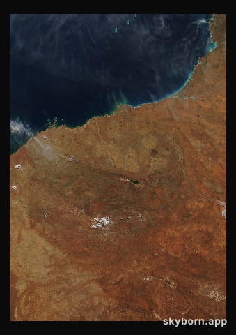 The Earth on 19 August 2001 · Pilbara, Western Australia