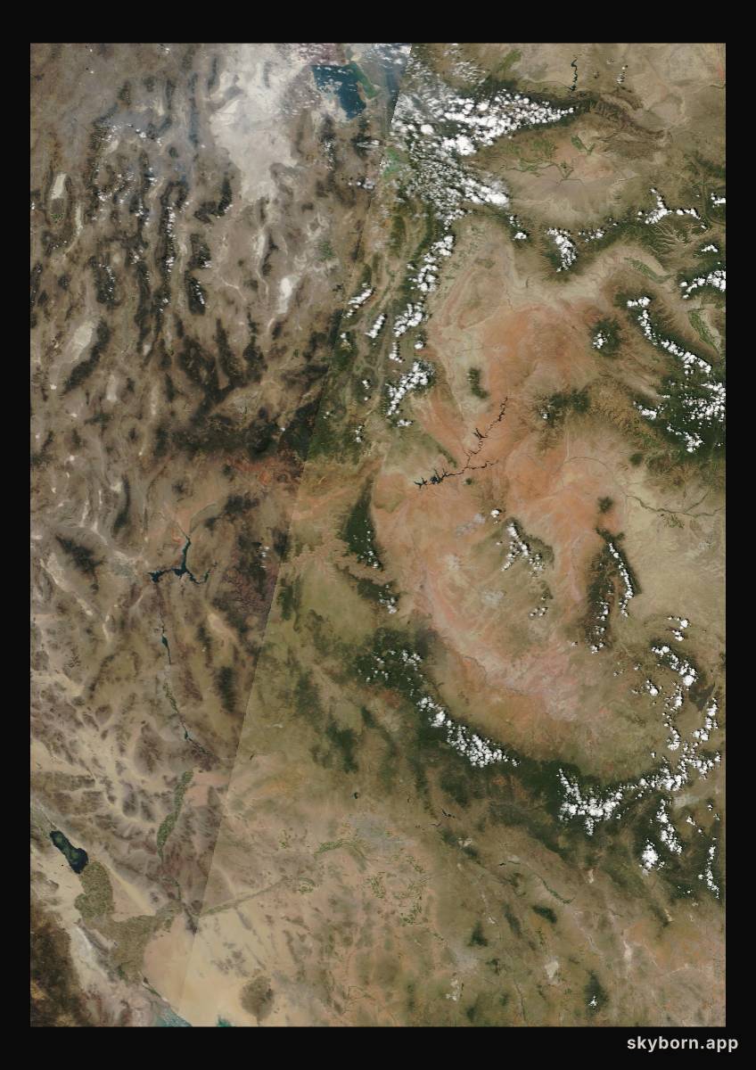 The Earth on 27 August 2001 · Colorado Plateau