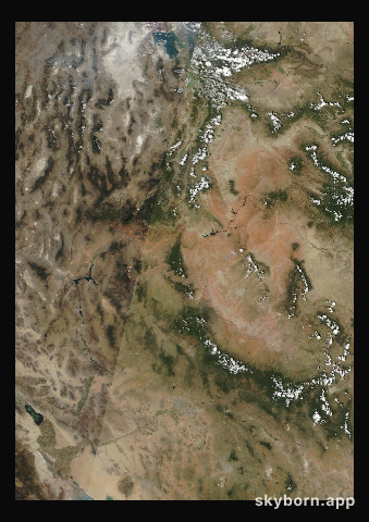 The Earth on 27 August 2001 · Colorado Plateau