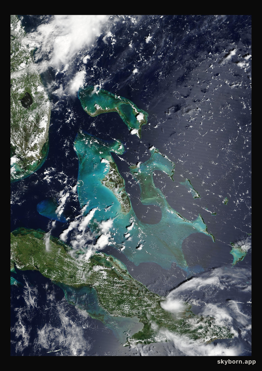 The Earth on 5 September 2001 · Bahamas