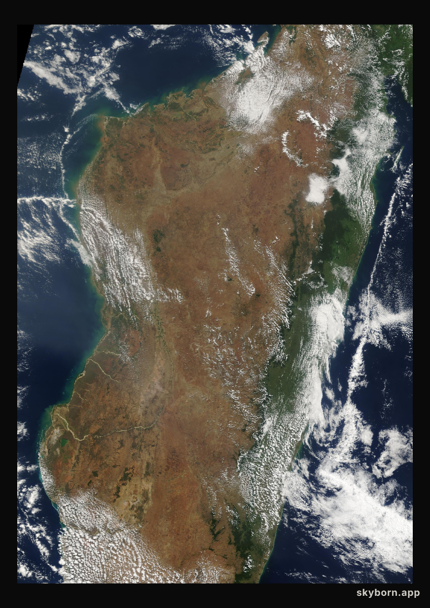 The Earth on 8 September 2001 · Madagascar