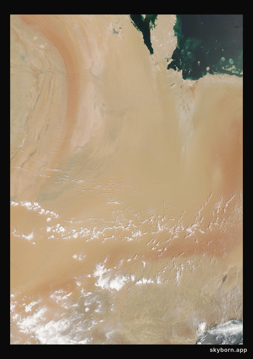The Earth on 9 September 2001 · Empty Quarter, Arabia