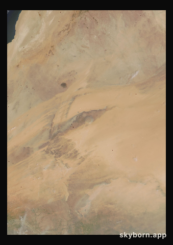 The Earth on 13 September 2001 · Eye of the Sahara, Mauritania