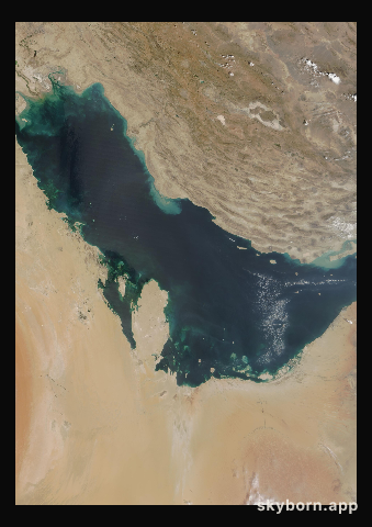 The Earth on 14 September 2001 · Persian Gulf