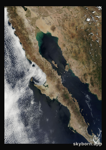 The Earth on 20 September 2001 · Baja California