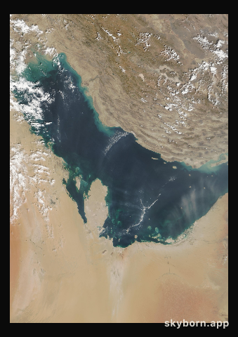 The Earth on 21 September 2001 · Persian Gulf