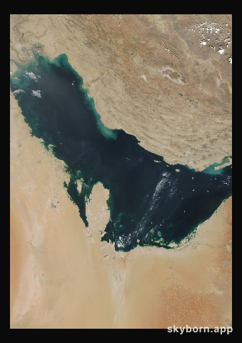The Earth on 27 September 2001 · Persian Gulf