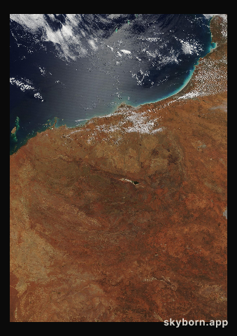 The Earth on 11 October 2001 · Pilbara, Western Australia