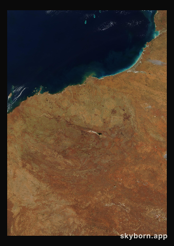 The Earth on 17 October 2001 · Pilbara, Western Australia
