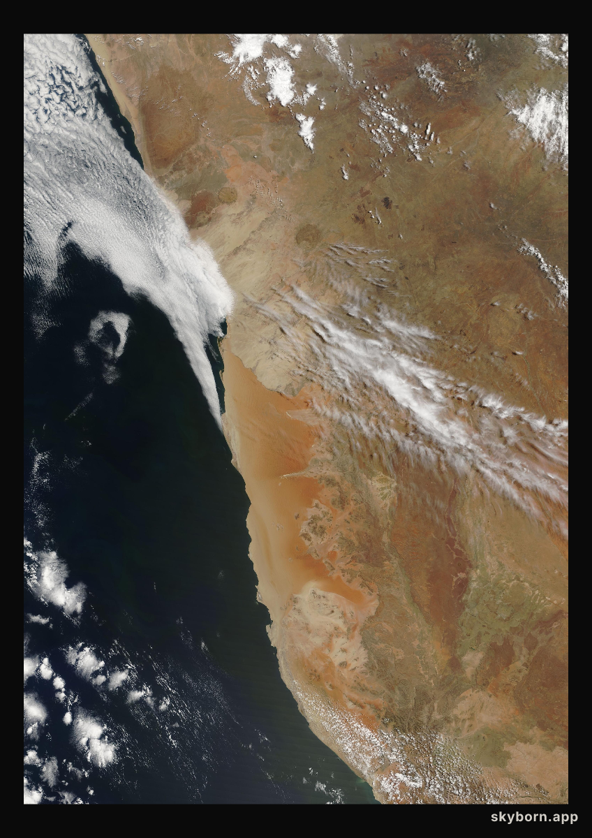 The Earth on 18 October 2001 · Namib Desert