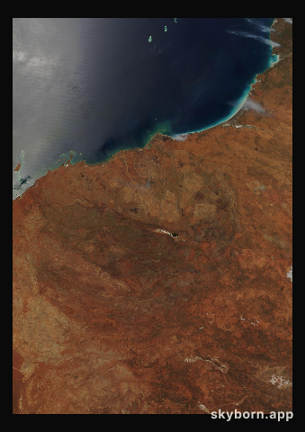 The Earth on 25 October 2001 · Pilbara, Western Australia