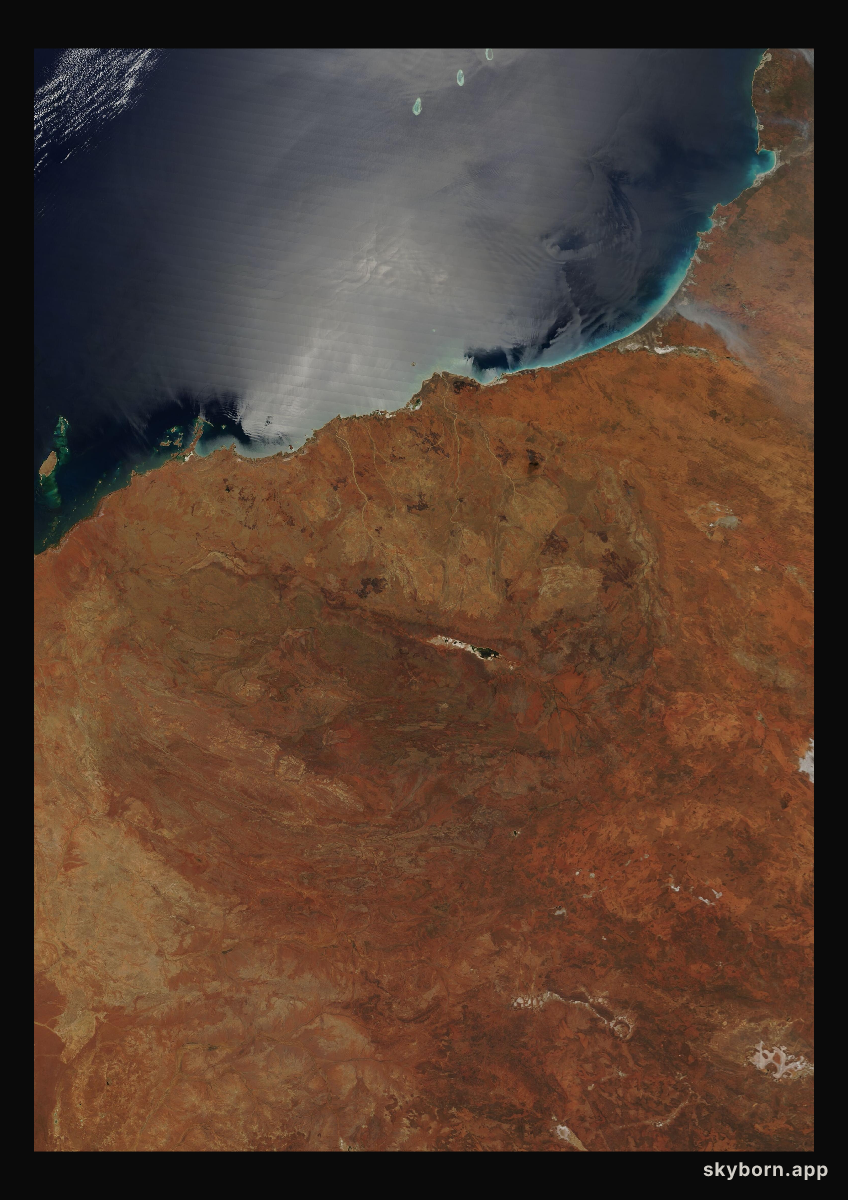 The Earth on 27 October 2001 · Pilbara, Western Australia