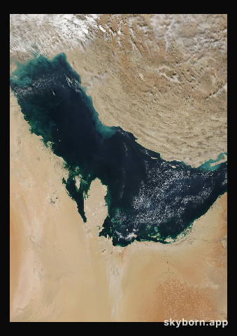 The Earth on 29 October 2001 · Persian Gulf