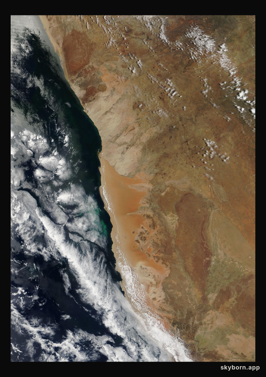 The Earth on 30 October 2001 · Namib Desert