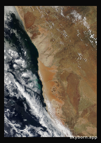The Earth on 30 October 2001 · Namib Desert