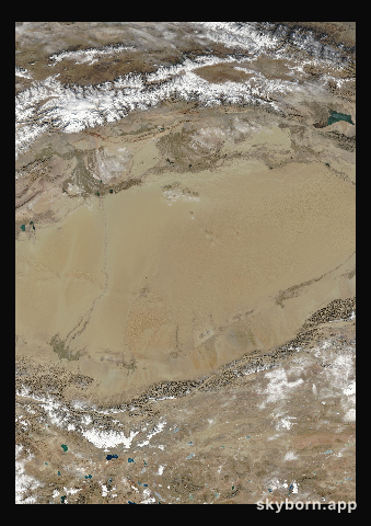 The Earth on 14 November 2001 · Taklamakan Desert