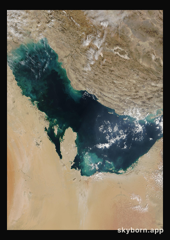 The Earth on 17 November 2001 · Persian Gulf
