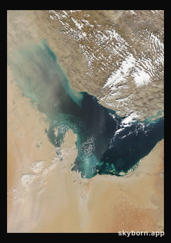 The Earth on 19 November 2001 · Persian Gulf