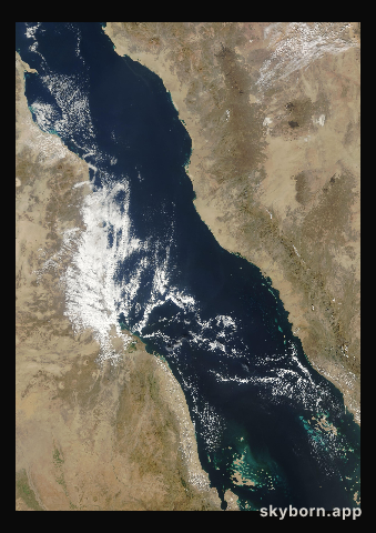 The Earth on 24 November 2001 · Red Sea