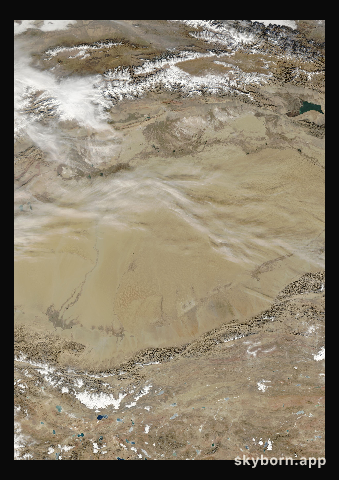 The Earth on 25 November 2001 · Taklamakan Desert