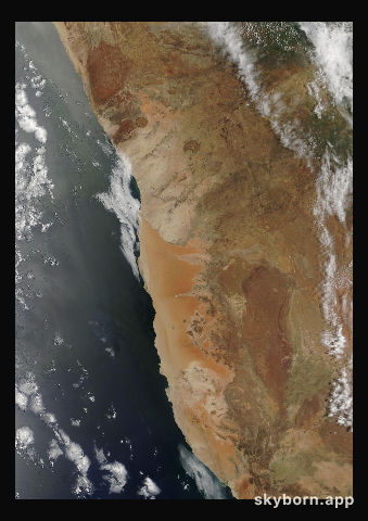 The Earth on 1 December 2001 · Namib Desert