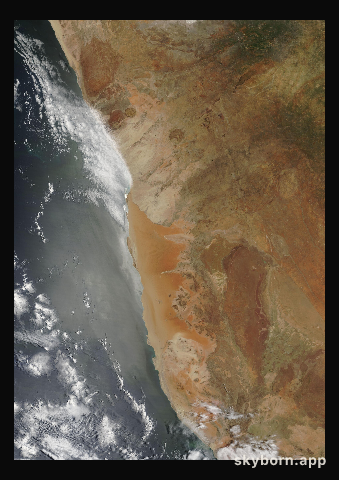 The Earth on 3 December 2001 · Namib Desert