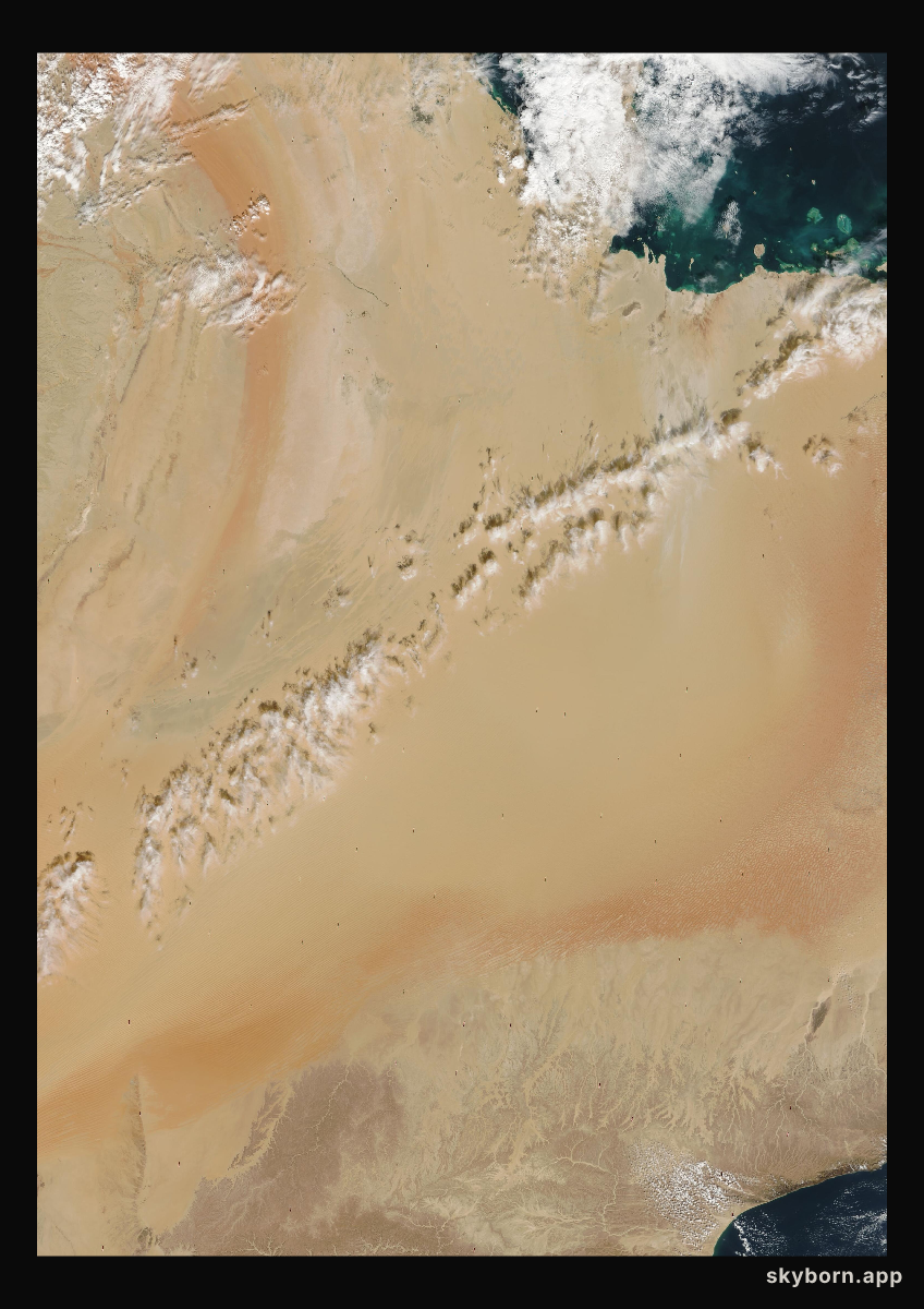 The Earth on 5 December 2001 · Empty Quarter, Arabia