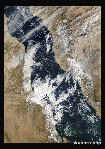 The Earth on 6 December 2001 · Red Sea