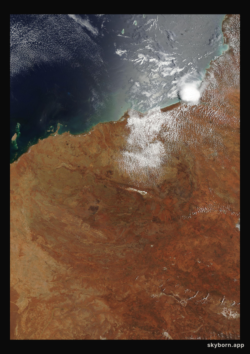 The Earth on 7 December 2001 · Pilbara, Western Australia