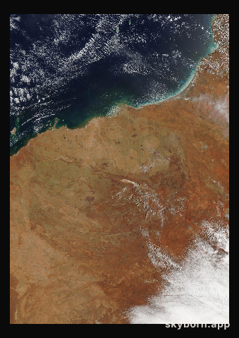 The Earth on 9 December 2001 · Pilbara, Western Australia