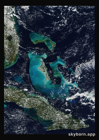 The Earth on 10 December 2001 · Bahamas