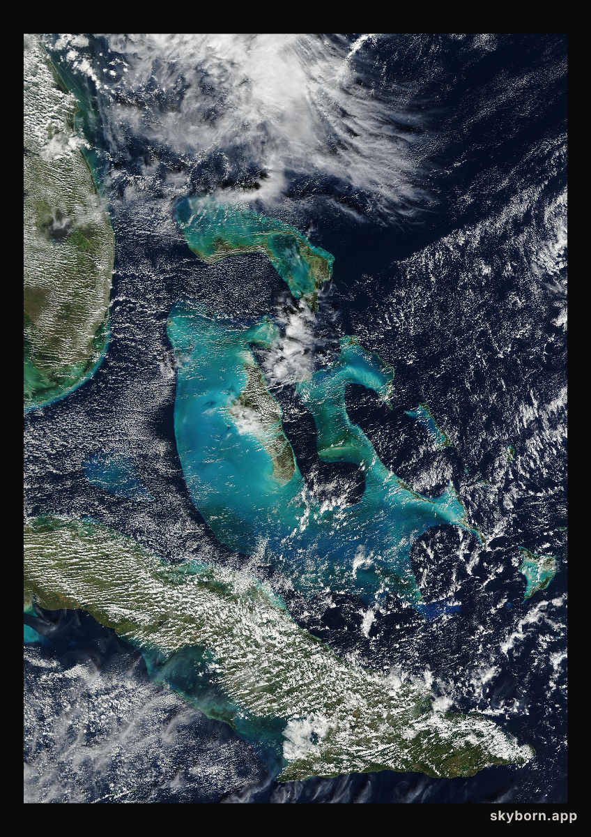 The Earth on 12 December 2001 · Bahamas