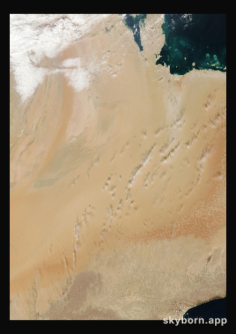 The Earth on 16 December 2001 · Empty Quarter, Arabia