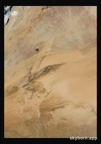 The Earth on 18 December 2001 · Eye of the Sahara, Mauritania
