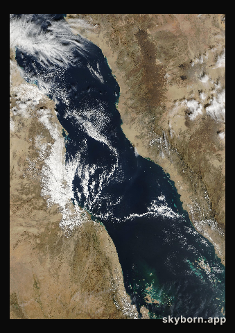 The Earth on 22 December 2001 · Red Sea