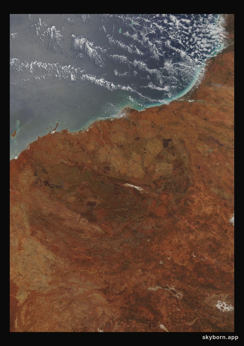 The Earth on 28 December 2001 · Pilbara, Western Australia