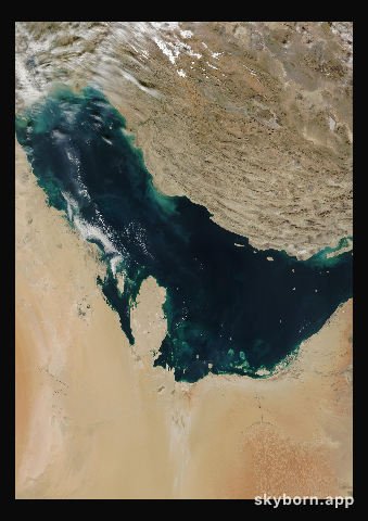 The Earth on 30 December 2001 · Persian Gulf