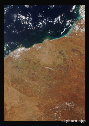 The Earth on 3 January 2002 · Pilbara, Western Australia