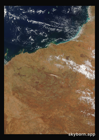 The Earth on 5 January 2002 · Pilbara, Western Australia