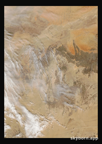 The Earth on 10 January 2002 · Sahara, Algeria