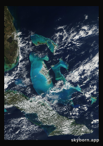 The Earth on 16 January 2002 · Bahamas