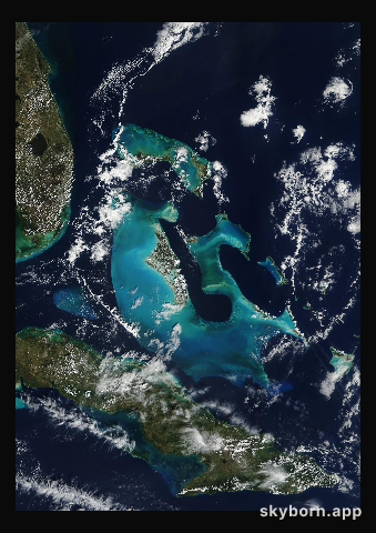 The Earth on 25 January 2002 · Bahamas